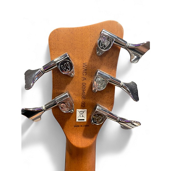 Used Warwick Alien 5 String Acoustic Electric Natural Acoustic Bass Guitar