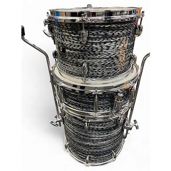 Used Gretsch Drums 4 Piece Catalina Club Series Black and Silver Drum Kit