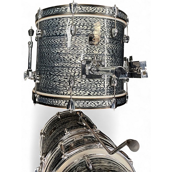 Used Gretsch Drums 4 Piece Catalina Club Series Black and Silver Drum Kit