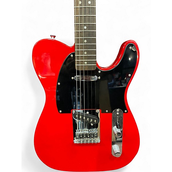 Used Squier sonic telecaster Torino Red Solid Body Electric Guitar