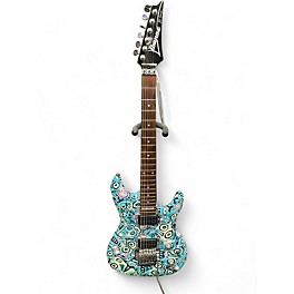Used Ibanez JS100 Joe Satriani Signature Blue Solid Body Electric Guitar