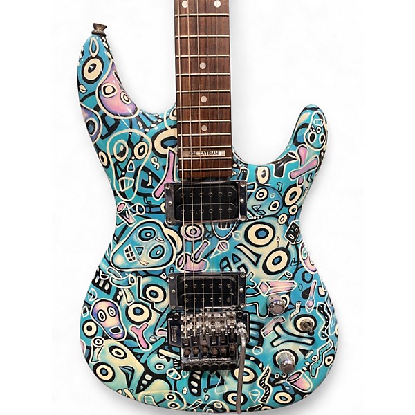 Used Ibanez JS100 Joe Satriani Signature Blue Solid Body Electric Guitar
