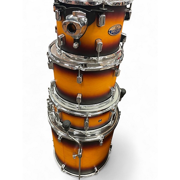 Used Pearl 5 Piece Decade Maple Satin Amburst Drum Kit