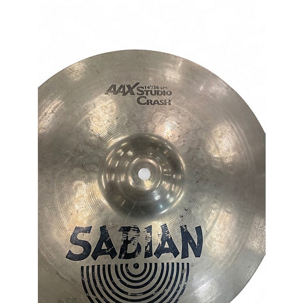 Used SABIAN 14in AAX Studio Crash Cymbal