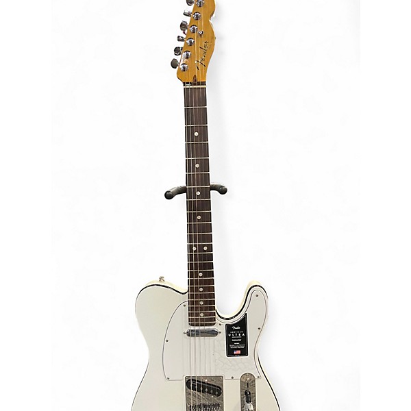 Used Fender American Ultra Telecaster Arctic White Solid Body Electric Guitar