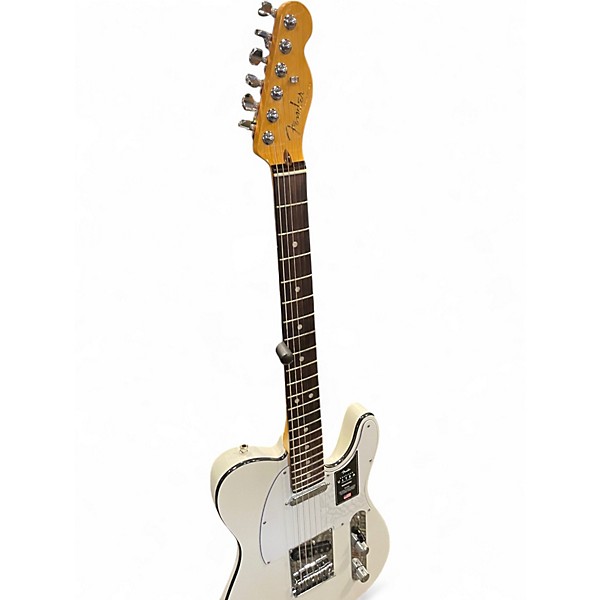 Used Fender American Ultra Telecaster Arctic White Solid Body Electric Guitar