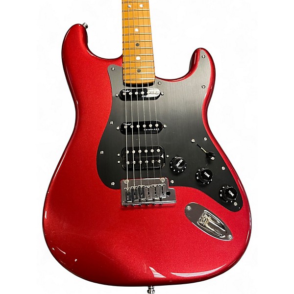 Used 2020s Fender American Ultra 2 HSS Candy Apple Red Solid Body Electric Guitar