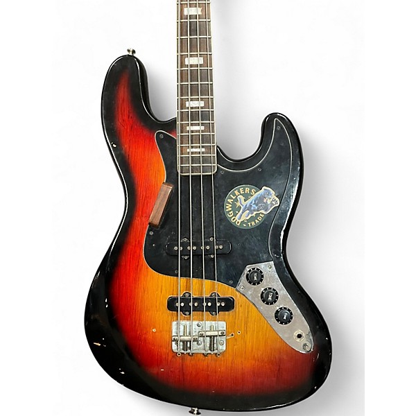 Used Kay Short Scale J Style Sunburst Electric Bass Guitar