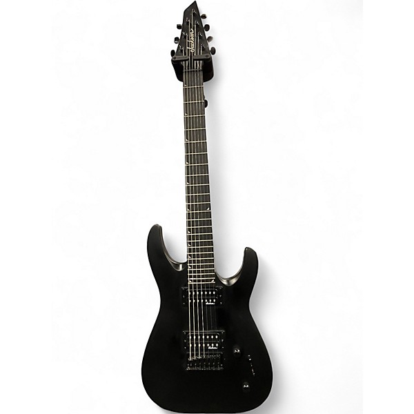 Used 2024 Jackson JS22-7 Dinky 7 String Satin Black Solid Body Electric Guitar