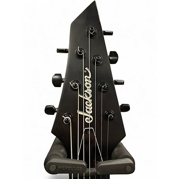 Used 2024 Jackson JS22-7 Dinky 7 String Satin Black Solid Body Electric Guitar