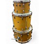 Vintage 1971 Slingerland 3 Piece Rock Outfit kit Natural Drum Kit thumbnail