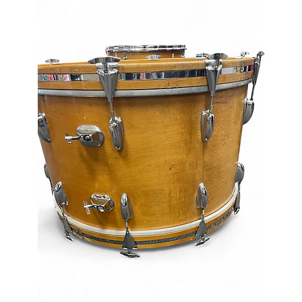 Vintage 1971 Slingerland 3 Piece Rock Outfit kit Natural Drum Kit