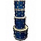 Vintage 1974 Slingerland 4 Piece modern solo Blue Onyx Drum Kit thumbnail