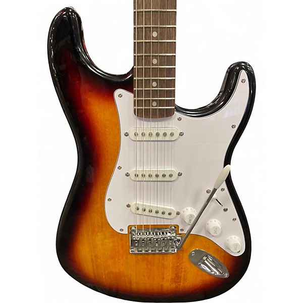 Used Squier Affinity Stratocaster Sunburst Solid Body Electric Guitar