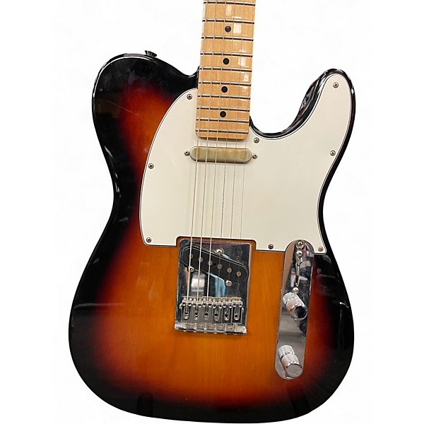 Used Fender Player Telecaster 3 Color Sunburst Solid Body Electric Guitar