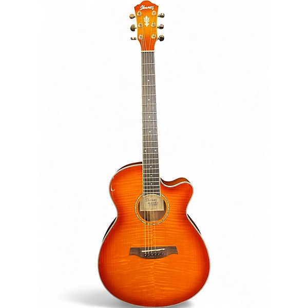 Used Ibanez AEG20II Sunburst Acoustic Electric Guitar
