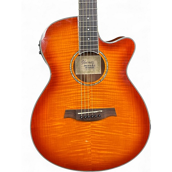 Used Ibanez AEG20II Sunburst Acoustic Electric Guitar