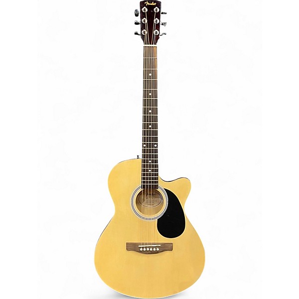 Used Fender FA135CE Concert Natural Acoustic Electric Guitar