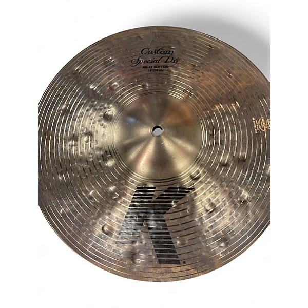 Used Zildjian 14in CUSTOM SPECIAL DRY HIHAT Cymbal