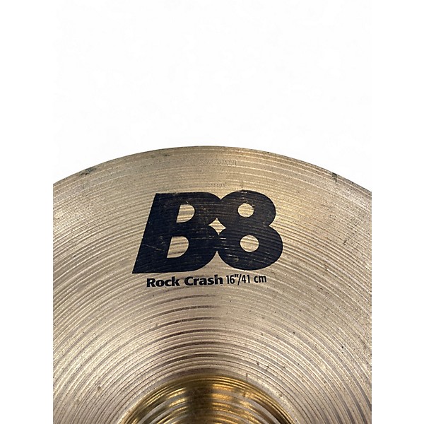 Used SABIAN 16in B8 Rock Crash Cymbal