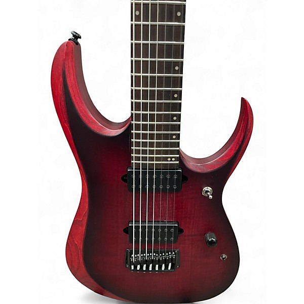 Used Ibanez RDG721FA STAINED WINE RED BURST FLAT Solid Body Electric Guitar