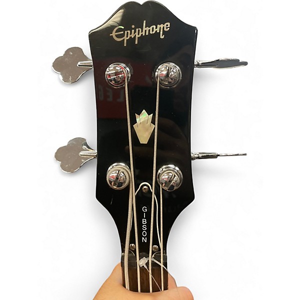 Used Epiphone EB0 Black Electric Bass Guitar