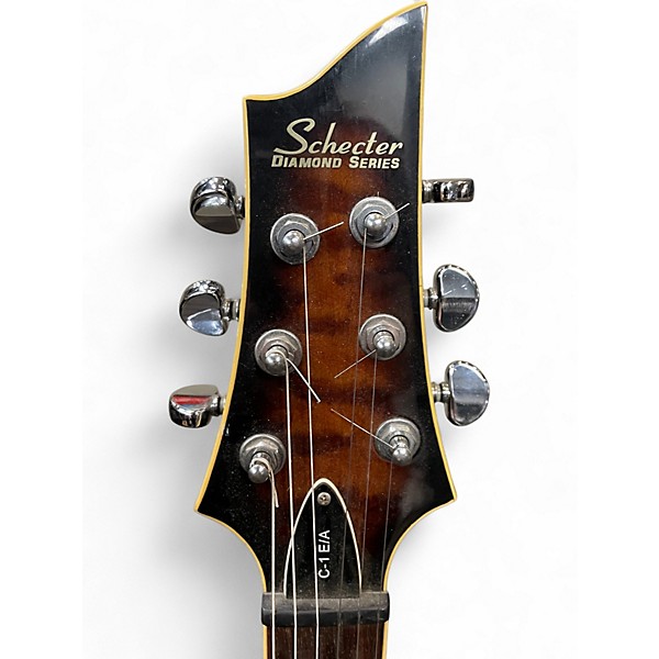 Used Schecter Guitar Research C1 E/A 2 Color Sunburst Hollow Body Electric Guitar