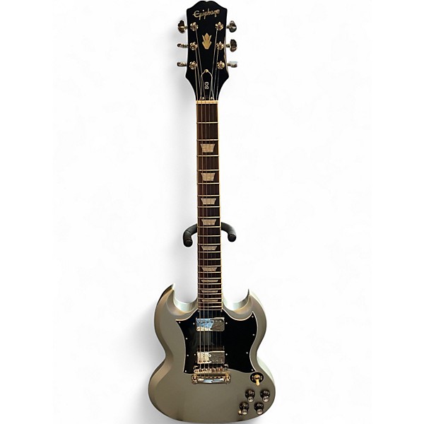 Used Epiphone SG Chrome Silver Solid Body Electric Guitar