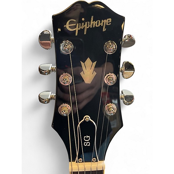 Used Epiphone SG Chrome Silver Solid Body Electric Guitar