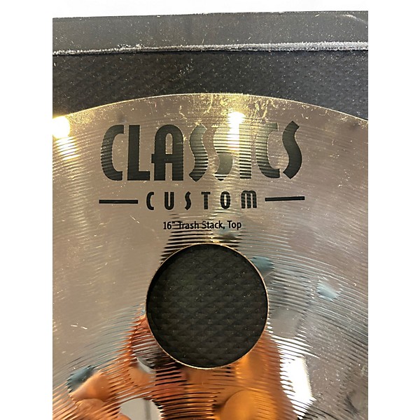 Used MEINL 16in Classic custom trash stack top Cymbal