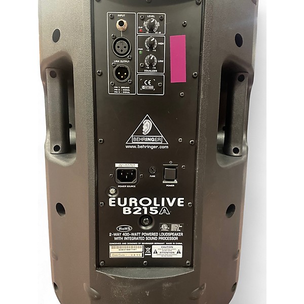 Used Behringer B215A 15in 400W Powered Speaker