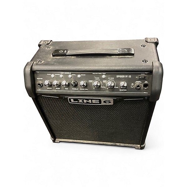 Used Line 6 Spider IV 15W 1X8 Guitar Combo Amp