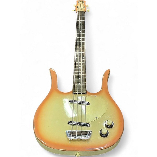 Used Danelectro Longhorn Bass 1st Korean Re-issue Copper Burst Electric Bass Guitar