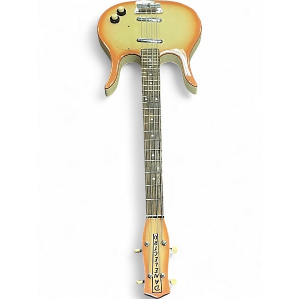 Used Danelectro Longhorn Bass 1st Korean Re-issue Copper Burst Electric Bass Guitar