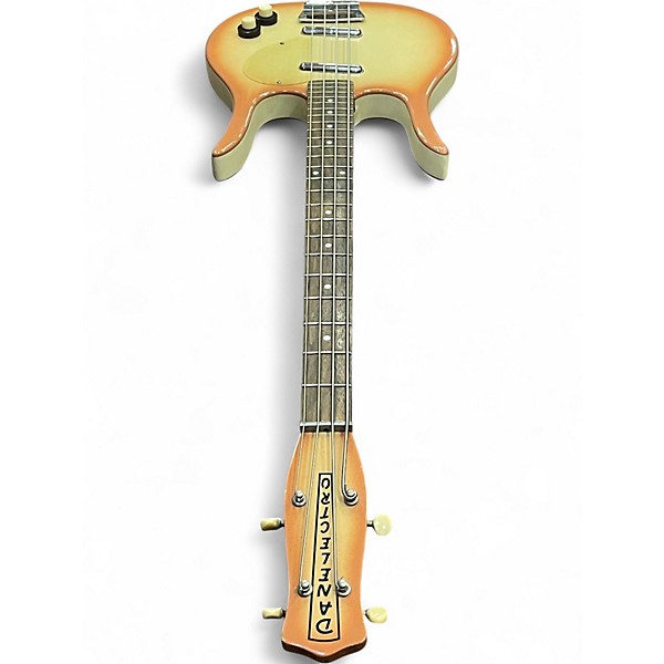 Used Danelectro Longhorn Bass 1st Korean Re-issue Copper Burst Electric Bass Guitar