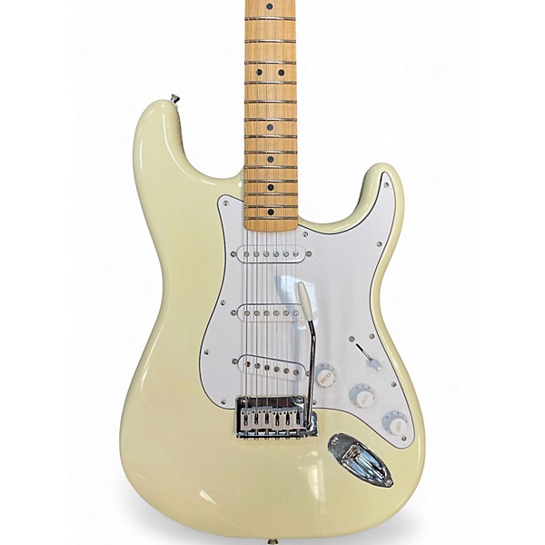 Used Fender Standard Stratocaster Olympic White Solid Body Electric Guitar