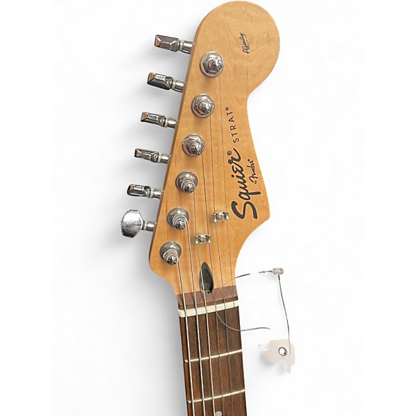 Used Squier Standard Stratocaster Black Solid Body Electric Guitar