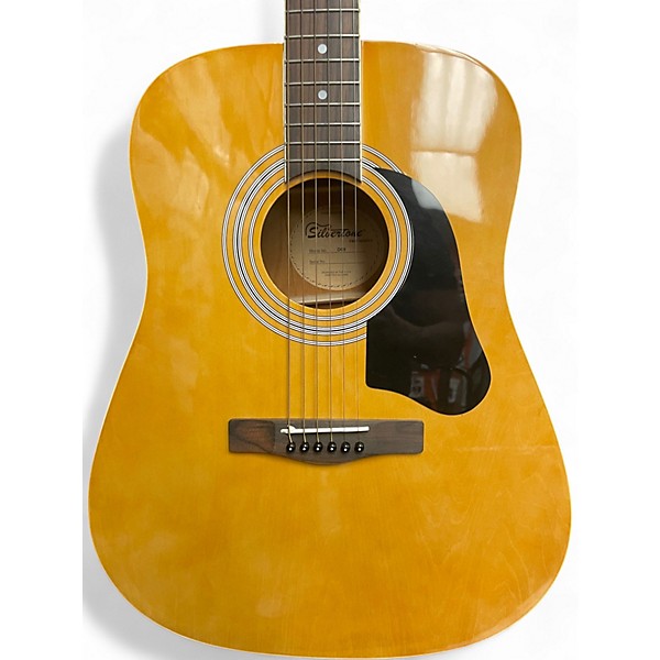 Used Silvertone D09 Natural Acoustic Guitar