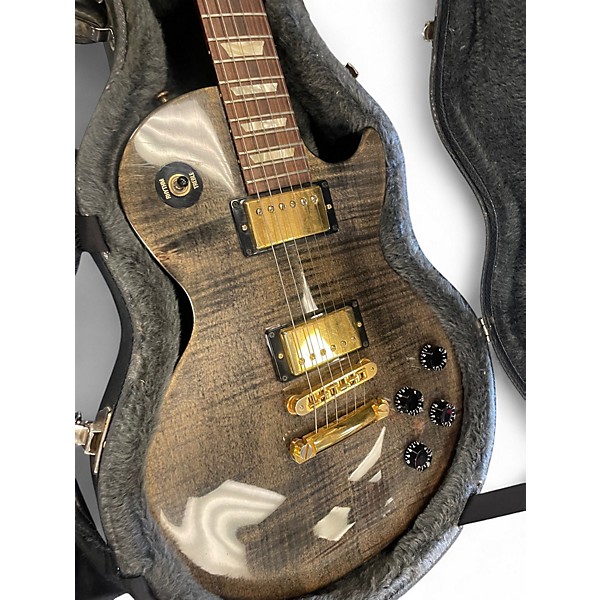 Used 2005 Gibson Les Paul Studio Trans Black Solid Body Electric Guitar