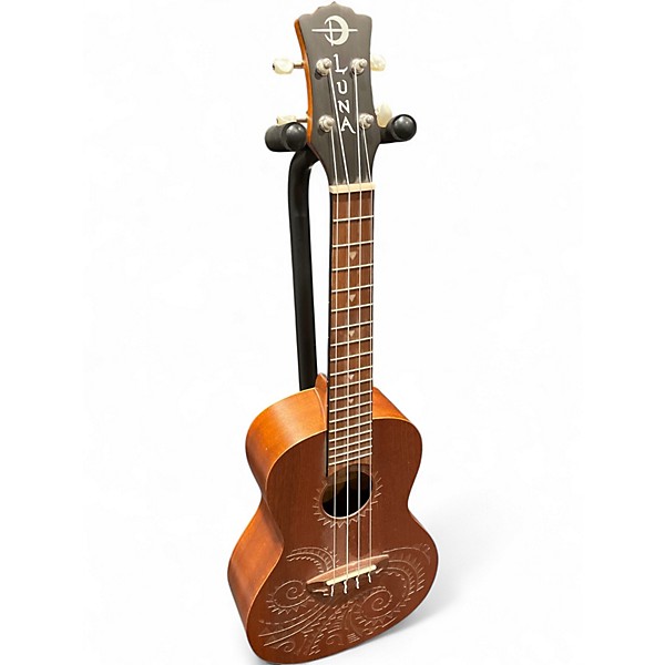 Used Luna UKE TC MAH Brown Ukulele