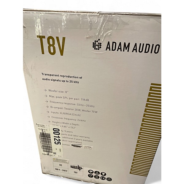 Used ADAM Audio T8V Pair Powered Monitor