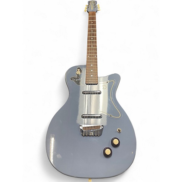 Used Danelectro 56 U-2 blue suede Solid Body Electric Guitar