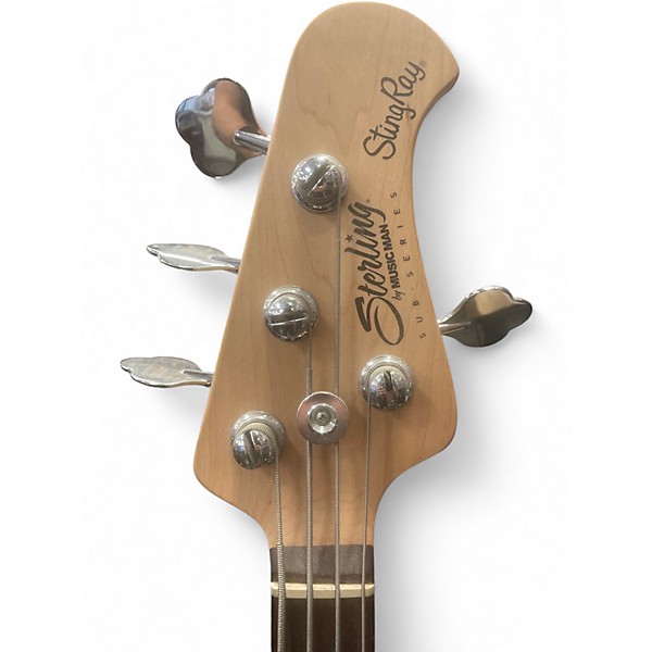 Used Sterling by Music Man Sub 4 Satin Blue Electric Bass Guitar