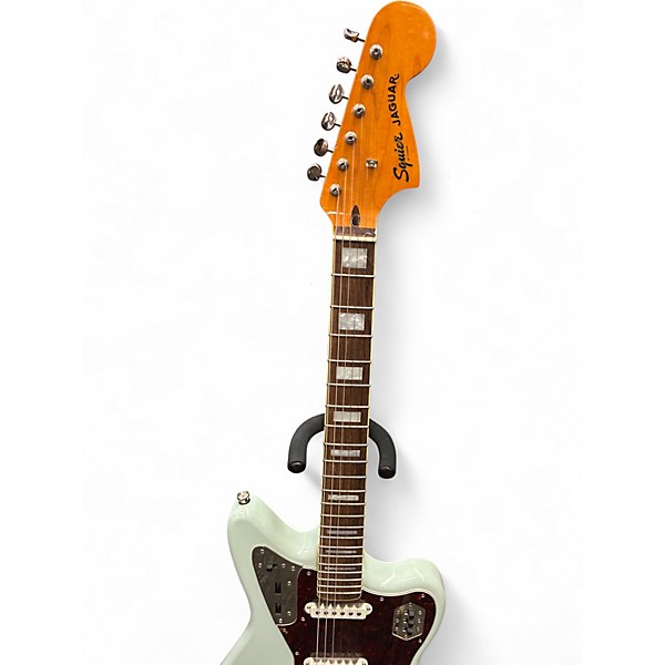 Used 2022 Squier jaguar Seafoam Green Solid Body Electric Guitar