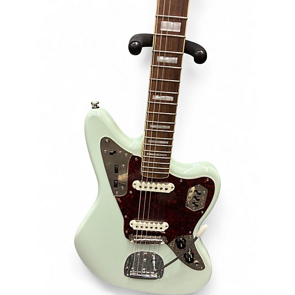 Used 2022 Squier jaguar Seafoam Green Solid Body Electric Guitar