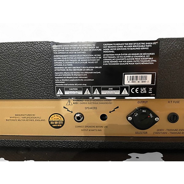 Used 2023 Marshall JTM45 45W Tube Guitar Amp Head