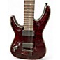 Used Schecter Guitar Research LEFT DIAMOND SERIES HELLRAISER QUILT TOP RUBY RED Electric Guitar