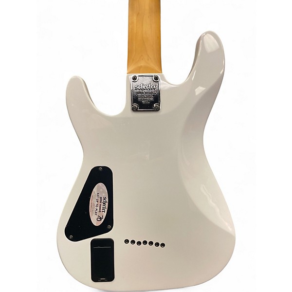 Used Schecter Guitar Research Demon 7 String Vintage White Solid Body Electric Guitar