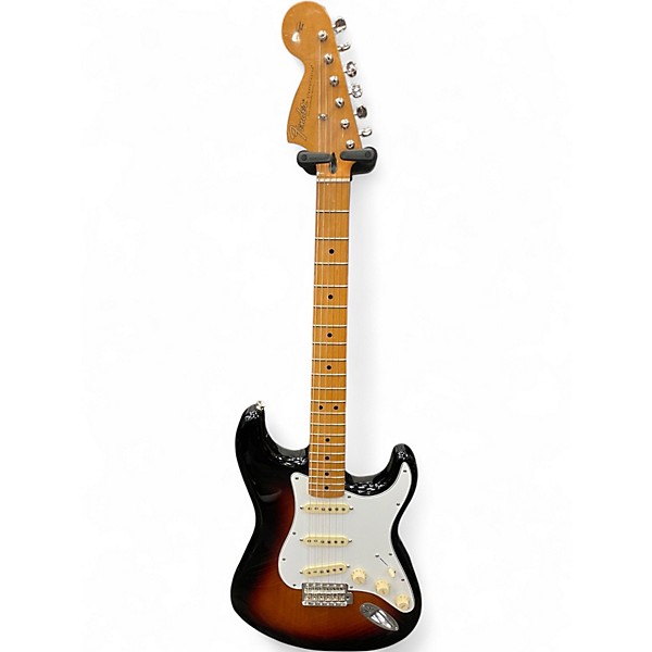 Used Fender Jimi Hendrix Stratocaster 3 Tone Sunburst Solid Body Electric Guitar