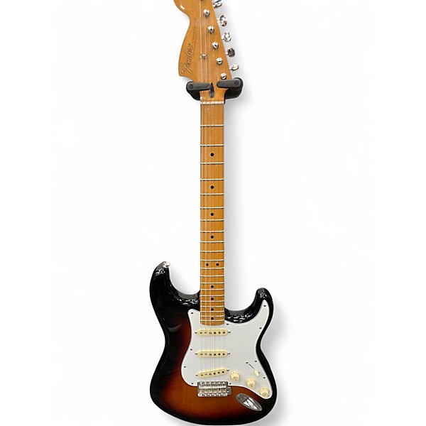 Used Fender Jimi Hendrix Stratocaster 3 Tone Sunburst Solid Body Electric Guitar